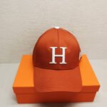 Hermes New Carriage Baseball Cap Orange - Image 3