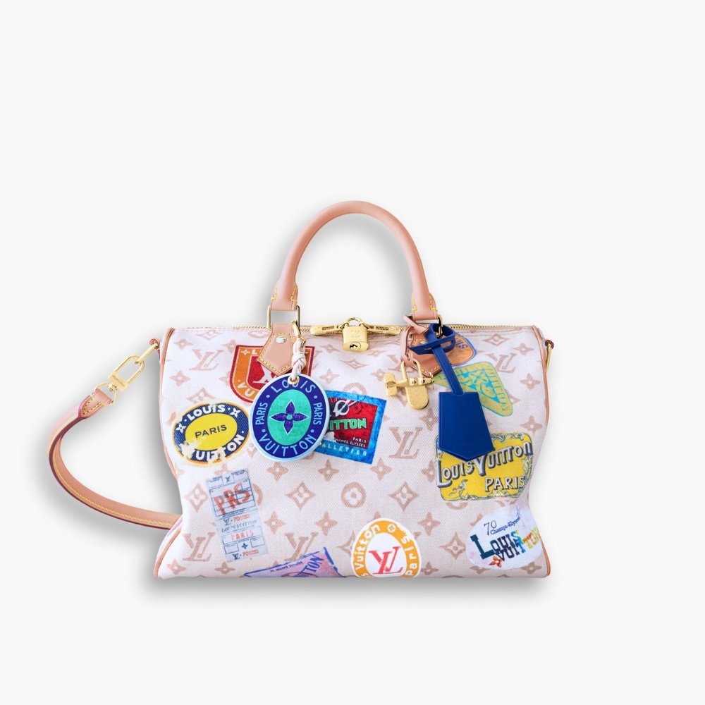 102-3 Louis Vuitton Speedy Soft 30 Monogram Dune 30Cm M14587 - Image 1
