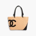 Chanel Cambon Line Medium Tote Bag In Beige 28cm