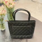 Chanel Medallion Tote Bag Black 30cm - Image 3