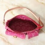 Louis Vuitton Pochette Accessoire Cargo Denim Pink 23cm - Image 9