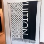 Louis Vuitton Monogram Split Scarf Black 180Cm M70924 - Image 2