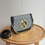 Gucci Blondie Shoulder Bag Gold Hardware Black 28Cm - Image 2