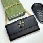 Gucci 73 Horsebit Detailed Satin Clutch Black 19Cm - Image 2