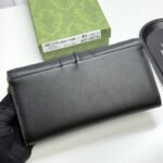 Gucci 73 Horsebit Detailed Satin Clutch Black 19Cm - Image 5