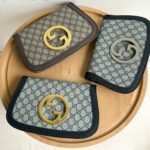 Gucci Blondie Shoulder Beige And Ebony GG Supreme Canvas ‎28Cm 699268 K9GSG 8358 - Image 3