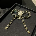 Chanel Brooch Metal Glass Pearls And Strass Gold ABG282 B21853 U3436 - Image 3