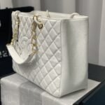 Chanel Bolsa Grand Tote Bag White 33cm - Image 4