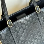 Gucci GG Emblem Large Tote Bag Black 37Cm 847455 AAFDV 1000 - Image 7
