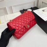 Chanel Classic Handbag Red 25cm A01112 - Image 2