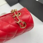 Chanel Classic Handbag Red 25cm A01112 - Image 4
