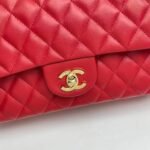 Chanel Classic Handbag Red 25cm A01112 - Image 5