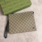 Gucci GG Pouch With GG Detail Beige And Ebony 26Cm 768255 FACQC 9751 - Image 4