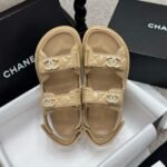 Chanel Sandal Shiny Beige G35927 B20276 U0450 - Image 5