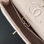 Super Vip 1:1 – Chanel Classic Double Flap Bag Light Pink With Gold Hardware 26Cm - Image 6