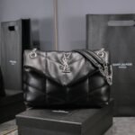 Saint Laurent Puffer Small Black 29Cm 5774761EL001000 - Image 2