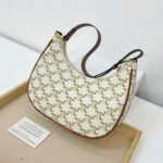Celine Ava Bag In Triomphe Canvas White 24Cm 193952BZJ01BC - Image 3