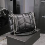 Saint Laurent Puffer Small Black 29Cm 5774761EL001000 - Image 4