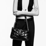Saint Laurent Puffer Small Black 29Cm 5774761EL001000 - Image 5