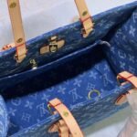 Louis Vuitton Onthego Tote Bag Denim Blue 35cm - Image 3