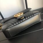 Gucci GG Marmont Matelassé Medium Bag Black 26Cm 443496 DTDIT 1000 - Image 4