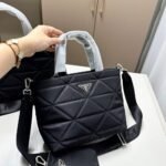 Prada Padded Re Nylon Tote Bag Black 24cm 1BG373 RDJN F0002 V B9O - Image 2