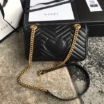 Gucci GG Marmont Small Shoulder Bag Black 22Cm 446744 DTDIT 1000 - Image 3