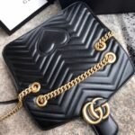 Gucci GG Marmont Small Shoulder Bag Black 22Cm 446744 DTDIT 1000 - Image 4