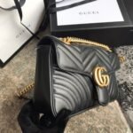 Gucci GG Marmont Small Shoulder Bag Black 22Cm 446744 DTDIT 1000 - Image 6