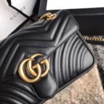 Gucci GG Marmont Small Shoulder Bag Black 22Cm 446744 DTDIT 1000 - Image 8