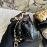Perfect Match: Chanel Shopping Bag Beige And Black 36Cm X Chanel Classic Mini Bag With Hook Black 12Cm - Image 8