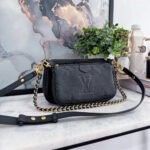 Louis Vuitton Multi Pochette Accessoires Monogram Empreinte Leather Black 25cm M80399 - Image 5