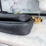 Louis Vuitton Multi Pochette Accessoires Monogram Empreinte Leather Black 25cm M80399 - Image 6