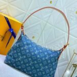 Louis Vuitton Monogram Denim Baggy PM Shoulder Bag Blue 30Cm - Image 5