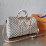 Louis Vuitton Keepall Bandoulière Travel Bag Beige 45Cm N41429 - Image 4