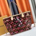 Louis Vuitton Nevefull MM Bag Monogram Cerise 31Cm - Image 4