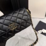 Chanel Phone Holder with Chain Aged Leather Black 18cm AP3570 B14306 94305 - Image 6