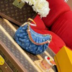 Super Vip 1:1 – Louis Vuitton Pochette Valley Blue Denim 21Cm M13571 - Image 2