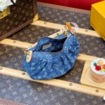 Super Vip 1:1 – Louis Vuitton Pochette Valley Blue Denim 21Cm M13571 - Image 5