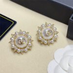 Chanel Stud Earrings Gold - Image 2