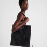 Prada Small Antique Nappa Leather Tote Black 33Cm 1BG587 UVL F0002 V OOM - Image 10