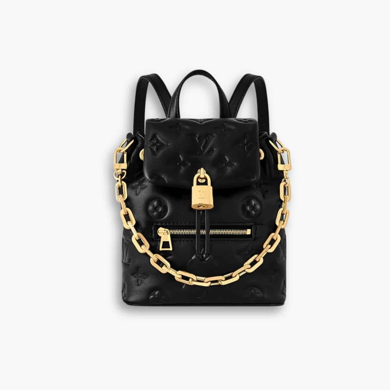 452-2-1 Louis Vuitton Coussin Backpack Mini Black 15Cm M13387 - Image 1