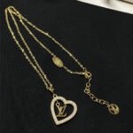 Louis Vuitton My LV Heart Necklace Gold M02389 - Image 3