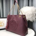 Gucci Soho Chain Tote Bag Dark Red 38Cm - Image 4