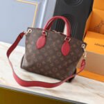Louis Vuitton Flower Zipped Tote PM Monogram Red 29cm M44350 - Image 4