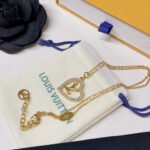 Louis Vuitton My LV Heart Necklace Gold M02389 - Image 5