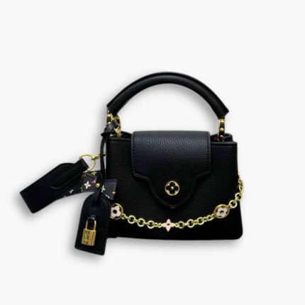 Louis Vuitton x Takashi Murakami Capucines Mini Black 21Cm