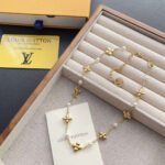 Louis Vuitton Louisa Necklace Gold M01610 - Image 3