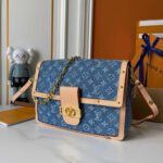 Louis Vuitton Dauphine Soft GM Bag Denim Blue 28Cm M13319 - Image 3
