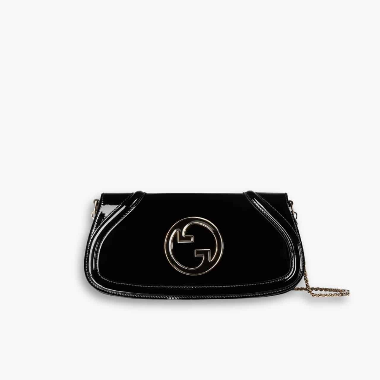 485-2 Gucci Blondie Small Shoulder Bag Black 29Cm 814952 AAEEY 1000 - Image 1